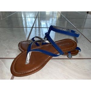 Blue sandals